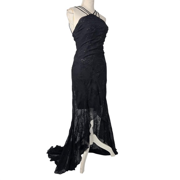 80s halter dress Vintage 80s Benetton Denim Halter Dress main image 0